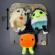 New 3-Pack Plush Squeaky Dog Toys Soft & Durable Halloween Fun