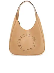 Stella Mccartney Hobo Tote Bag With Alt Mat And Logo Embellishment