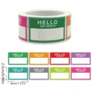50 Hello My Name Is Tags Sml Labels Stickers Blank Self Adhesive Business Event