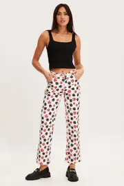 Print Slim Pants High Rise - Size 14, Women's Lr Work Pant