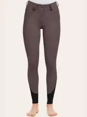R.J. Classics Hayden Silicone Grip Mid Rise Front Zip Breeches - Peppercorn