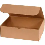 MyBoxSupply 12 1/8 x 9 1/4 x 4" Kraft Literature Mailers, 50 Per Bundle