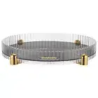 Lazy Susan Organizer for Cabinet, PET Rotating Spice Rack with Turntable Clear