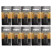 10x Duracell Ultra 1.5V AAAA Alkaline Batteries Glucose Blood Pressure Monitors