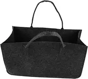 CRILSTYLEO Firewood Tote Bag Felt Storage Pouch with Double Handles for Easy Carrying Firewood Carrier for Fireplace and Fire Pit Transport Wear Resistant Design Heavy Duty Construction