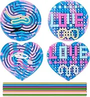 Sensory Activity Board, Silicone Sensory Fidget Toys for Stress Relief, Anxiety, ADHD & Autism, Calm Down Travel Airplane Essentials Portable Quiet Fidget Pads for Kids Boys Girls 2 Pack