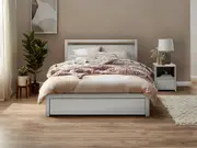 Stockholm Gas Lift Bed Frame - King Single / White