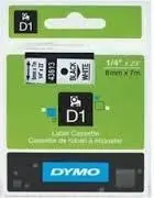 Dymo D1 Label Cassette 6mm x7m (SD43613) - Black on White