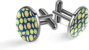 [Generic] Men's Cufflinks, Lemons and Limes Cuff Links for Men, Classic Cufflinks Black for Suit Shirt Wedding Business Birthday Jewelry Gift