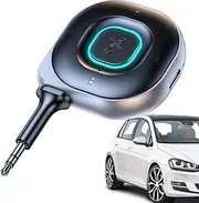 Wireless Transmitter Receiver | Aux Wireless Transmitter Audio Adapter | Car Transmitter Receiver Low Latency, Audio Receiver 2-in-1 for Headphones, Speakers, TV