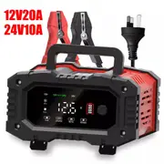 20A 12V 24V 20 Amp LiFePo4 Car Battery Smart Charger for Lead Acid AGM battery