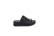 Korks Sandals 6 New Women Wedge Heel Platform Shoe Mya Y2K style Black Leather