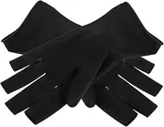 Baluue 1 Pair Waterproof Gloves Hairstylist Apron Cooking Gloves Hair Dye Cape Heat Resistant for Curling Hair Kit Bleach Kit Led Nail Light for Gel Nails Black Rubber