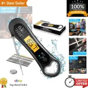 Instant Read Meat Thermometer - Waterproof and Fast for Cooking and Outdoor Fun