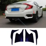 For Honda Civic 2016-17-2018 Dark Blue Rear Bumper Lip Chin Spoiler Splitter (for: Honda Civic)