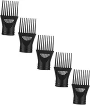 Mobestech 5pcs Professional Hair Dryer Nozzle Diffuser Hair Dryer Comb Nozzle Replacement for Styling Tool