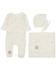 Mon Tresor Pointelle Posies Layette Set