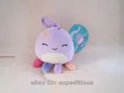 NEW SQUISHMALLOWS BEULA THE OCTOPUS 3.5" CLIP ON PLUSH KEYCHAIN BAG CHARM PURPLE