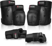 Knee Pads Elbow Pads Wrist Guards 6 in 1 Protective Gear Inline Roller Skating