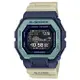 【CASIO】卡西歐 G-SHOCK 潮汐顯示 200米防水 藍芽連接 運動智能 電子錶 GBX-100TT-2 藍/米