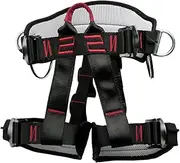 Tree Climbing Harness - Half Body Safety Belt | Mountaineering Rock Climbing Harness | Adjustable Thickness | Widen Protector | Half Body Harnesses | Professional Gear For Rappelling Outdoor Activity