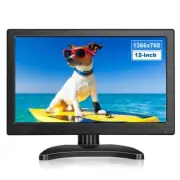 Portable 12" LCD HDMI Monitor with VGA BNC AV for PC FPV Display TV-Box Business