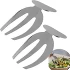 2Pcs Non-stick Mixing Salad Servers Manual Stirring Salad Fork Claw Fruit