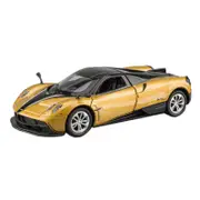 Catzon 1:36 Huayra Alloy Car Model with Pull-Back Functionality and Sound Light Effects-Gold