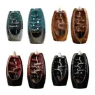 Handmade Backflow Incense Burner Ceramic Backflow Incense Holder for Home Decor