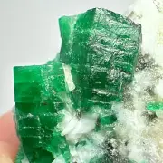 130 Carat Top Green Natural Swat Emerald Crystal on Matrix From Pakistan.