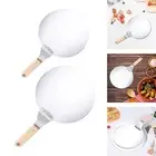 Pizza Paddle Convenient Stainless Steel Metal Tray for Cheese Pizza Pastry