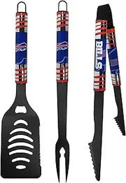 Siskiyou Sports NFL Buffalo Bills 3 pc Black Tailgater BBQ Set, One Size