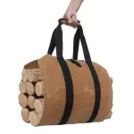 FIREWOOD STORAGE BAG CANVAS OUTDOOR CAMPING FIREPLACE LOG