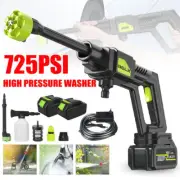Cordless Pressure Washer, 725PSI Portable Power Cleaner with Batter Car Washer