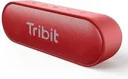 [Tribit] [Upgraded Version] XSound Go Wireless Bluetooth 5.3 Speakers with Loud Stereo Sound & Rich Bass 16W,24H Playtime,150 ft Bluetooth Range,Outdoor Lightweight IPX7 Waterproof,Built-in Mic (Red)