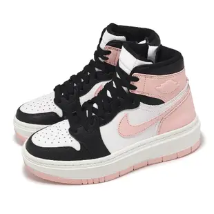 Nike 耐吉 休閒鞋 Wmns Air Jordan 1 Elevate High 粉紅 黑 厚底 增高 AJ1 DN3253-061