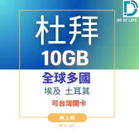 在飛比找蝦皮商城優惠-【 杜拜 阿聯酋 10GB 上網 】 杜拜上網 多國上網卡 