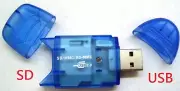 USB 2.0 Flash Memory Card Readers Adapters CAMERA SD SDHC SDXC for PC