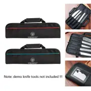 5 Slots Portable Chef Knife Roll Case Kitchen Cooking Tools Carry Storage Bag