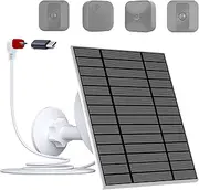 6W Solar Panel with Built-in 5200 mAh Rechargeable Battery, IP66,13.2ft Cable,Compatible with Blink XT,XT2 & Blink New Outdoor/Outdoor (3rd Gen)/Blink Outdoor 4 (4th Gen) and SimpliSafe Camera