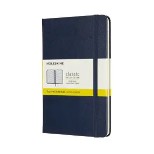 MOLESKINE經典硬殼筆記本/ M型/ 方格/ 藍 eslite誠品