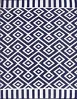 V W Rugs Chatai Vibrant & Reversible Outdoor/Indoor Mats A002 (Navy/White) - 150