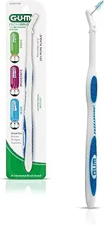 GUM Proxabrush Go-Betweens Interdental Brush Handle & Refills, 625 Tight, Moderate & Wide, 1 Count