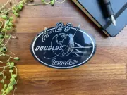 Douglas A-26 Invader Logo Brushed Aluminum Vinyl Sticker
