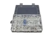 M3/M4/M5/M6 Screw Nut Set Galvanized Screws and Nuts Screwdriver Gasket Assortment Kit with Box