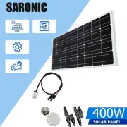 400W Fixed Solar Panel Kit 12V Mono Home Caravan Camping Power Battery Charging