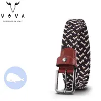 在飛比找蝦皮購物優惠-【小鯨魚包包館】VOVA 穿針式皮帶 彈性編織皮帶 VA01