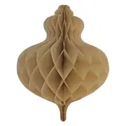 Christmas Honeycomb Natural Bauble Decoration x1