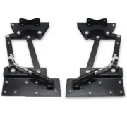 2x Heavy Duty Steel Hydraulic Hinges Soft Folding Coffee Table Lift Up Mechanism