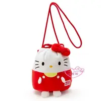 在飛比找蝦皮購物優惠-小花花日本精品♥ Hello Kitty 絨毛 造型束口袋 